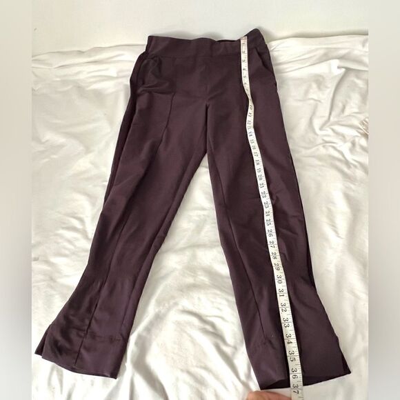 Zella burgundy jogging pants side pockets elastic waist size M - Picture 5 of 10